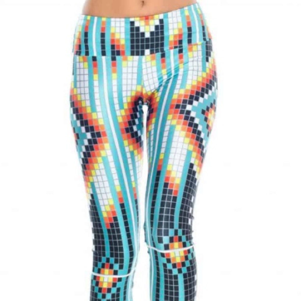 Goldsheep Turquoise Beads Long Leggings